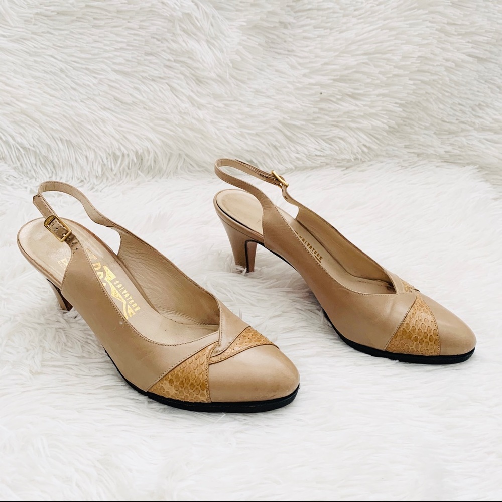 Salvatore Ferragamo Slingback Pumps 4B